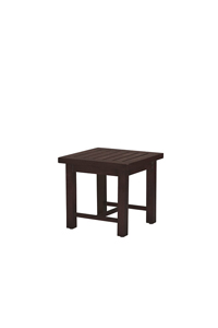 club aluminum end table in slate grey thumbnail