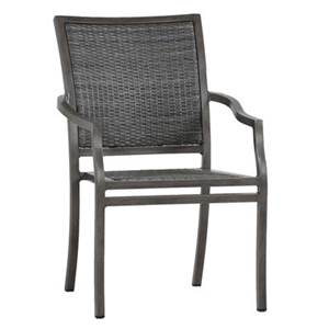 villa arm chair in slate grey – frame only