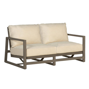 avondale aluminum sofa in slate grey – frame only