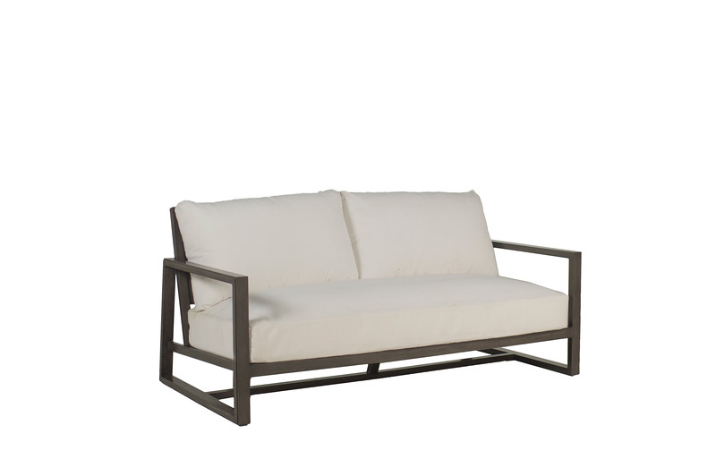 avondale aluminum sofa in slate grey – frame only thumbnail image