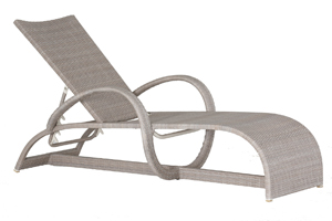 halo chaise lounge in oyster