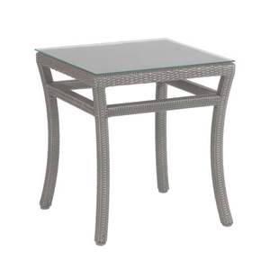 club woven end table in oyster thumbnail
