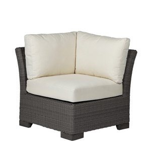 club woven corner sectional (left/right facing) in oyster – frame only