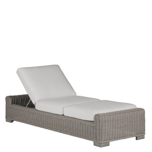 rustic chaise lounge in oyster – frame only