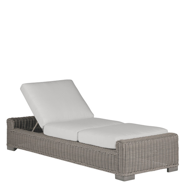 rustic chaise lounge in oyster – frame only product image