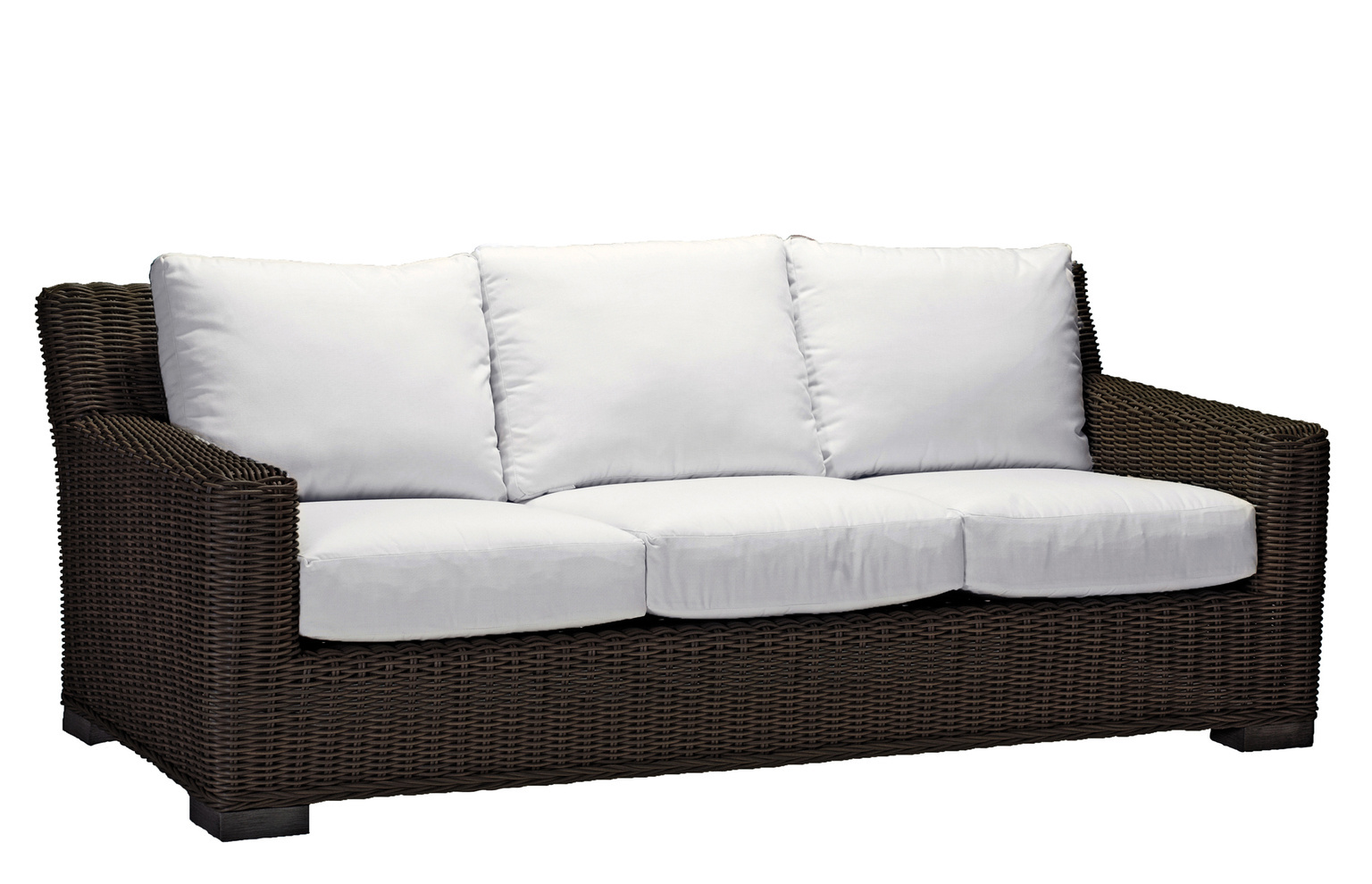 rustic sofa in black walnut – frame only product image