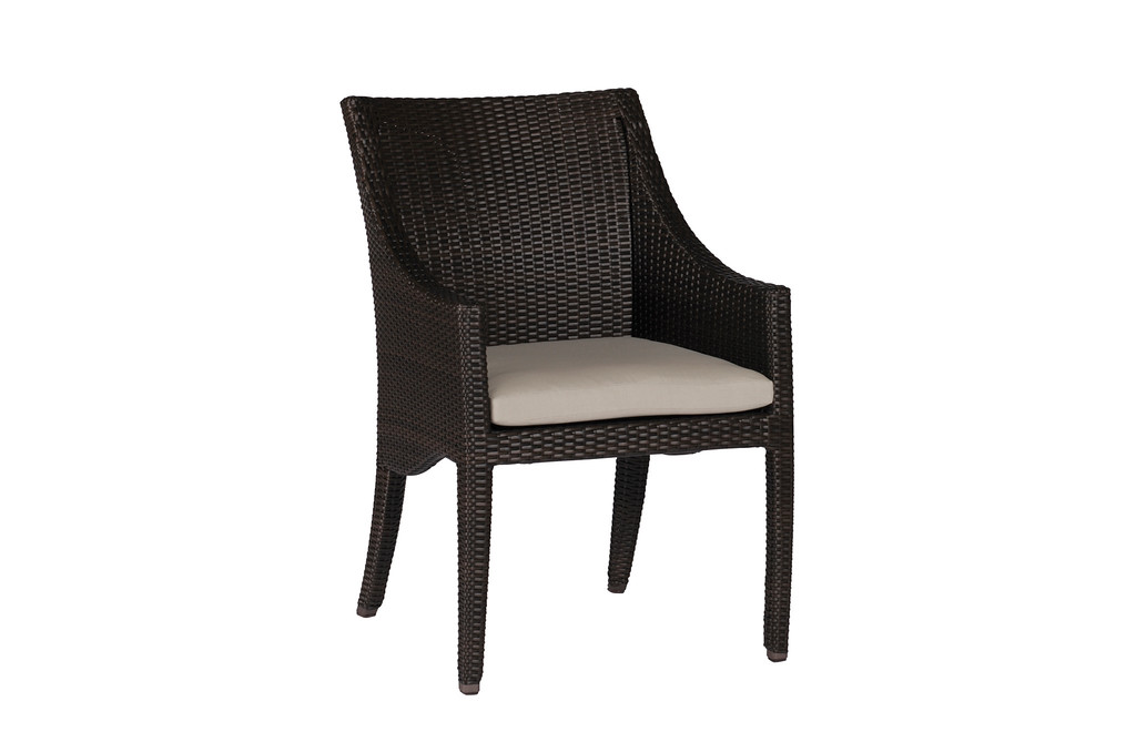 athena arm chair in black walnut – frame only product image