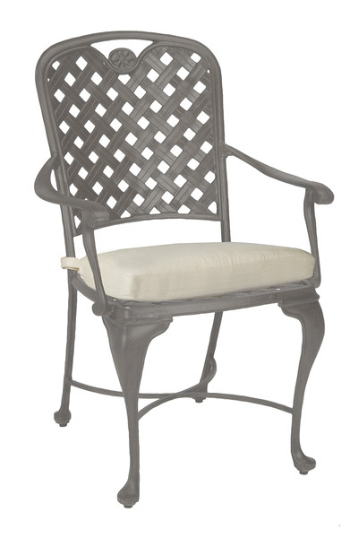 provance arm chair in slate grey – frame only product image