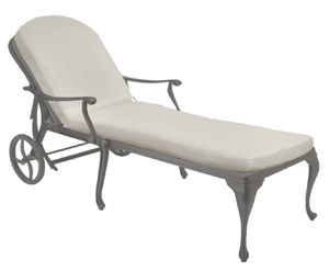 provance chaise lounge in slate grey – frame only