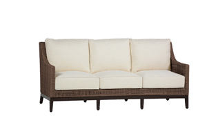 peninsula sofa in light raffia/natural sandalwood – frame only