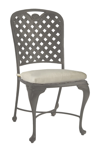 provance side chair in slate grey – frame only product image