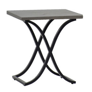 marco end table in ebony / dove grey superstone
