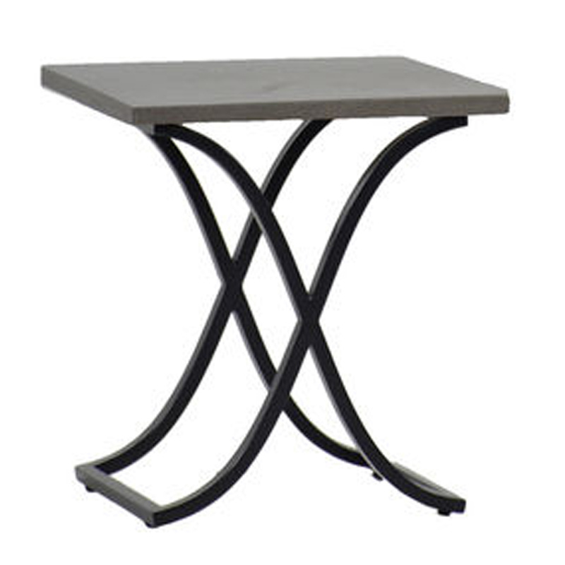 marco end table in ebony / dove grey superstone product image