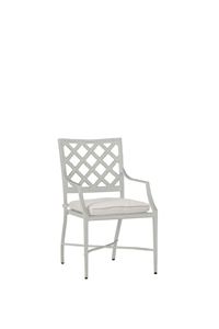 lattice arm chair french linen (2 per) old part num: 450020