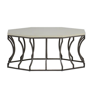 audrey coffee table in slate grey/ travertine