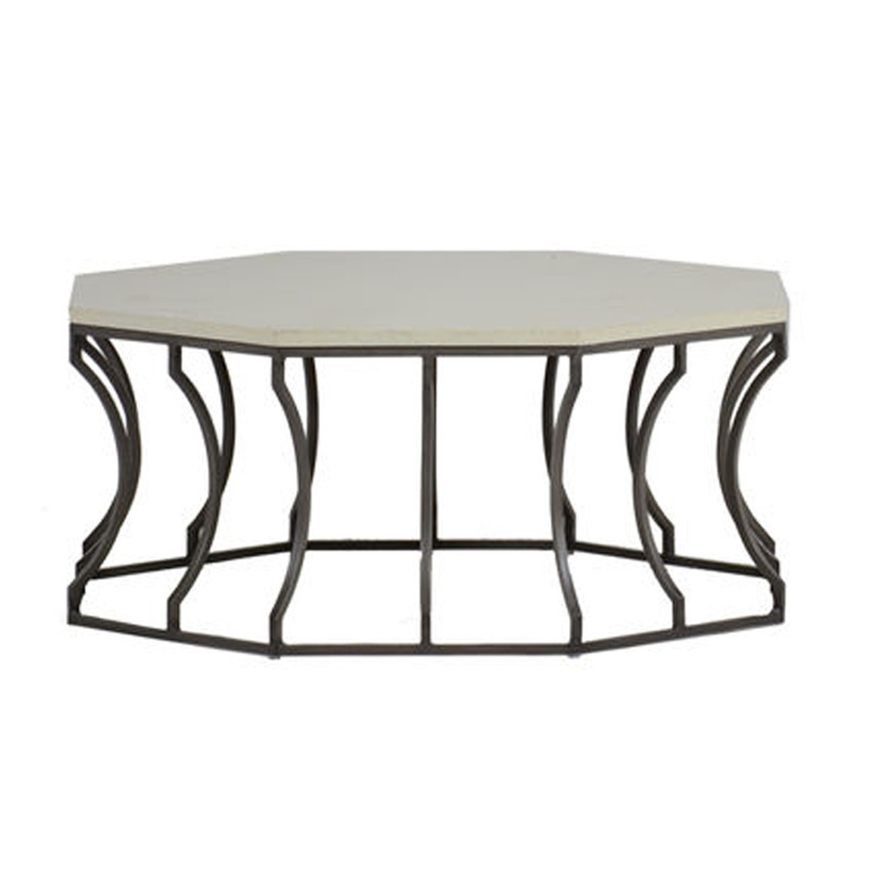 audrey coffee table in slate grey/ travertine product image