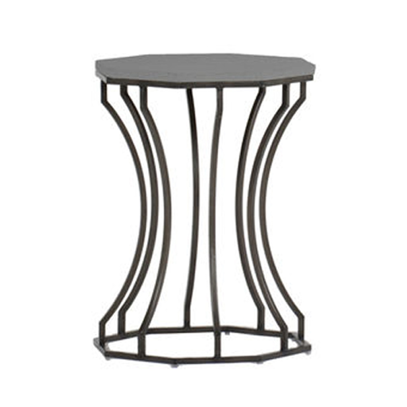 audrey end table in slate grey/ black walnut product image