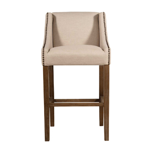 winston bar stool – linen dove