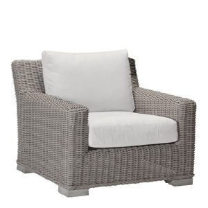 rustic lounge chair in slate grey – frame only