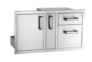 5 series single access door with platter storage and double drawers
