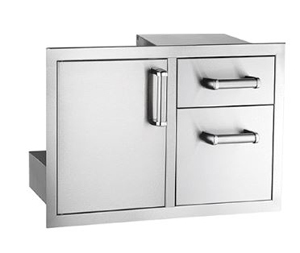 5 series access door with dual drawers