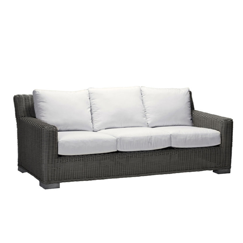 rustic sofa in slate grey – frame only product image