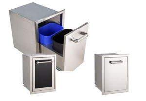 trash/recycling drawer