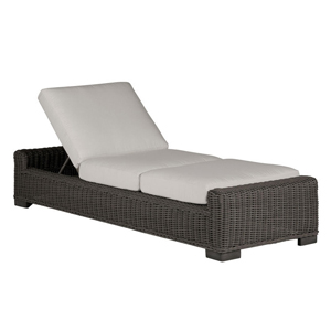 rustic chaise lounge in slate grey – frame only thumbnail