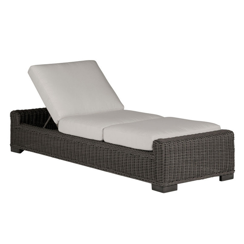rustic chaise lounge in slate grey – frame only thumbnail image
