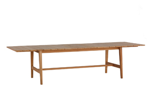 coast extension table in natural teak (no hole)