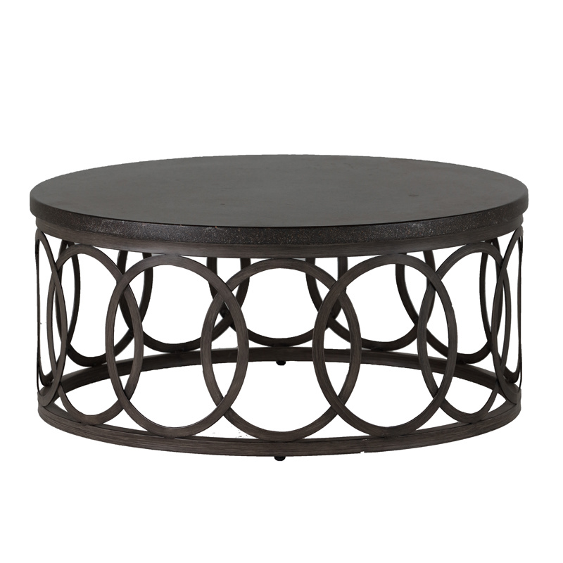 ella 42 inch coffee table in slate grey / bw superstone product image