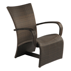 halo lounge chair in black walnut – frame only