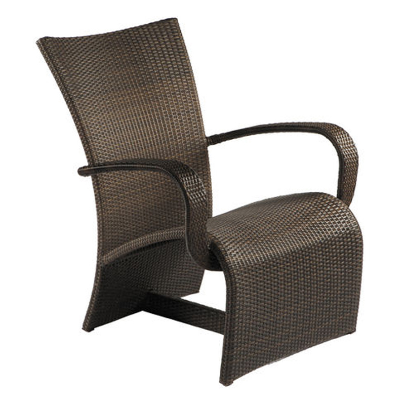 halo lounge chair in black walnut – frame only product image