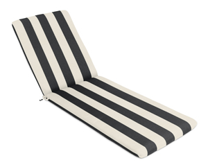 bistro stripe thin chaise cushion