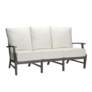croquet aluminum sofa- slate gray