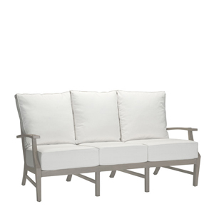 croquet aluminum sofa- slate gray thumbnail