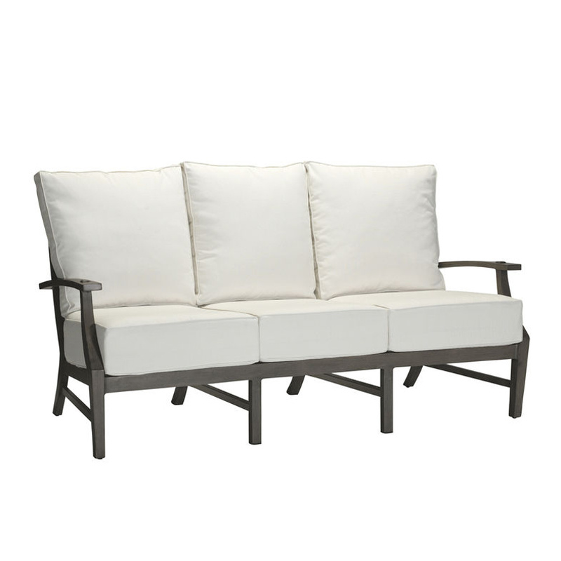 croquet aluminum sofa- slate gray thumbnail image