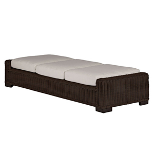 rustic chaise lounge in black walnut – frame only thumbnail