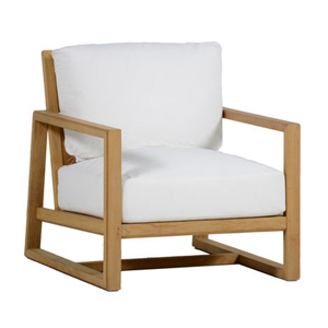 avondale teak lounge chair in natural teak – frame only