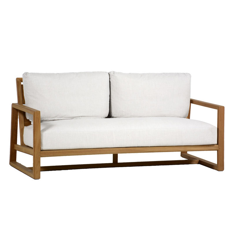 avondale teak sofa in natural teak – frame only product image