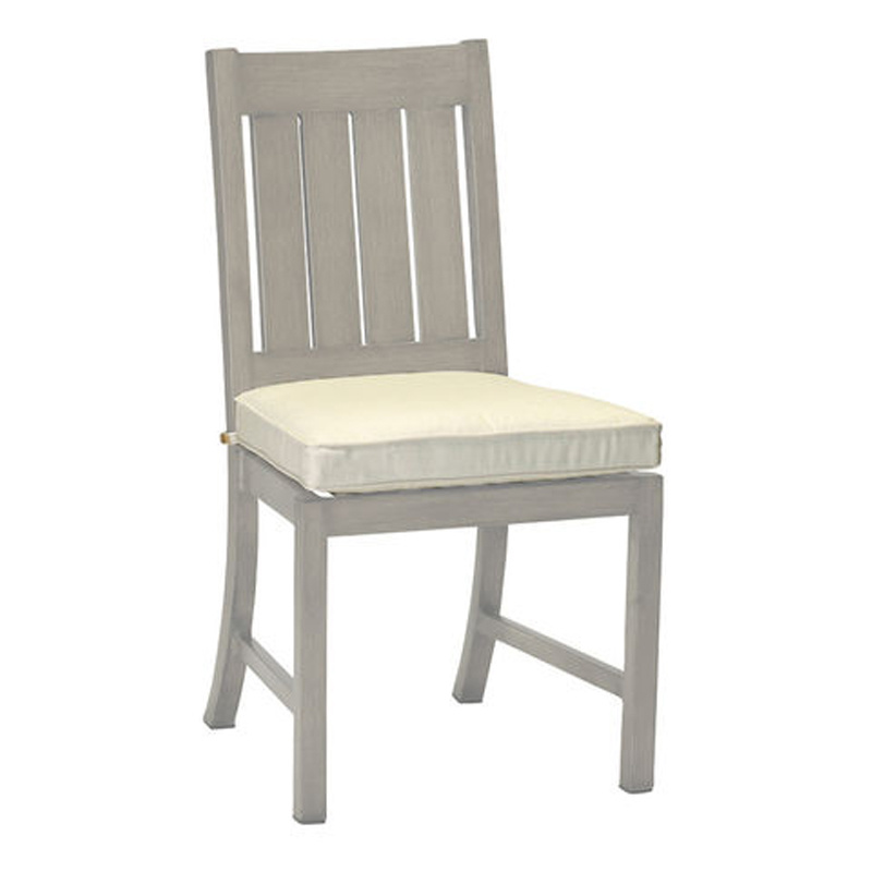 club/croquet aluminum side chair in oyster – frame only thumbnail image