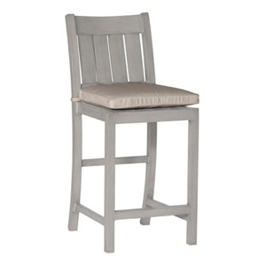 24 inch club aluminum bar stool in oyster – frame only