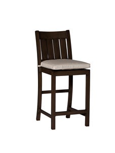 24 inch club aluminum bar stool in oyster – frame only thumbnail