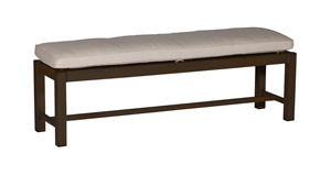 club aluminum 60 inch bench in slate grey – frame only thumbnail