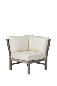 club teak sectional corner in oyster teak – frame only thumbnail