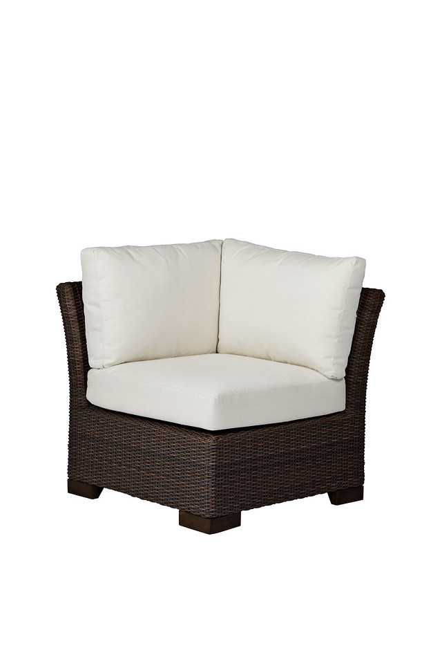club woven corner sectional (left/right facing) in black walnut – frame only thumbnail image
