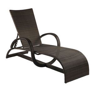 halo chaise lounge in black walnut