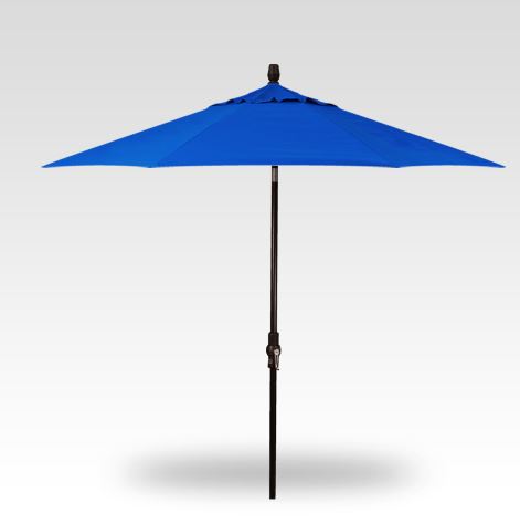 9′ cobalt push-button tilt umbrella – black frame thumbnail image