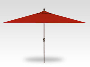 11′ x 8′ jockey red no-tilt umbrella – bronze frame
