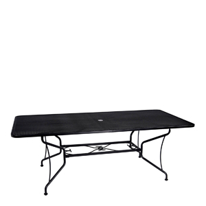 42 inch x 84 inch briarwood rectangular dining table – smooth black